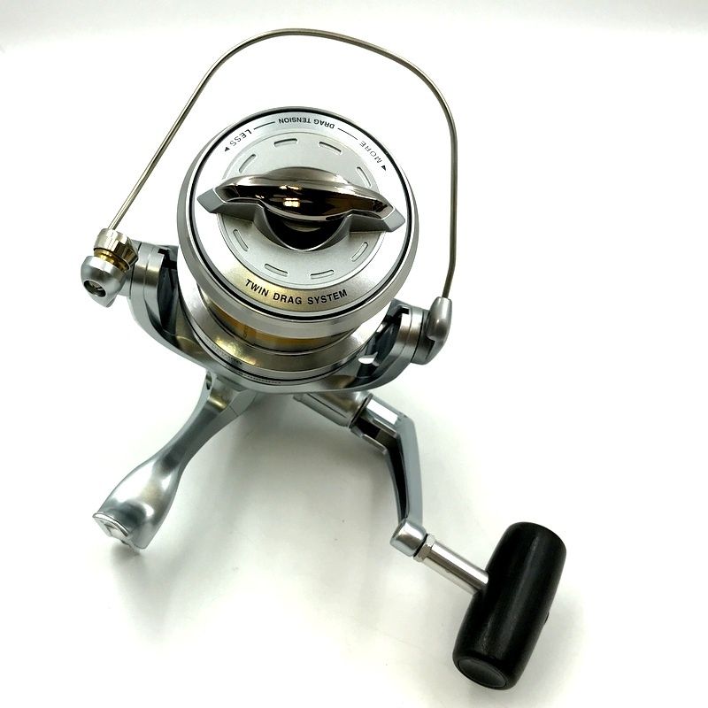 シマノ 03 パワーエアロ 5号 スピニングリール 未使用品 シルバー つり