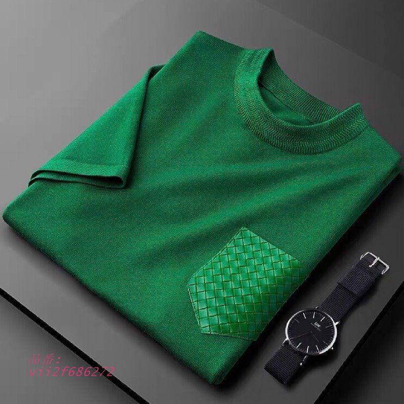 ニットTシャツ カットソー メンズ 半袖 セーター 丸首 柔らかい スタイリッシュ ポケット付き キレイめ デザイン ビジカジ トップス おしゃれ  vii2f686272
