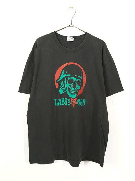 lamb of god tシャツ　メタルバンド　ブラック　gildan mサイズ 半袖