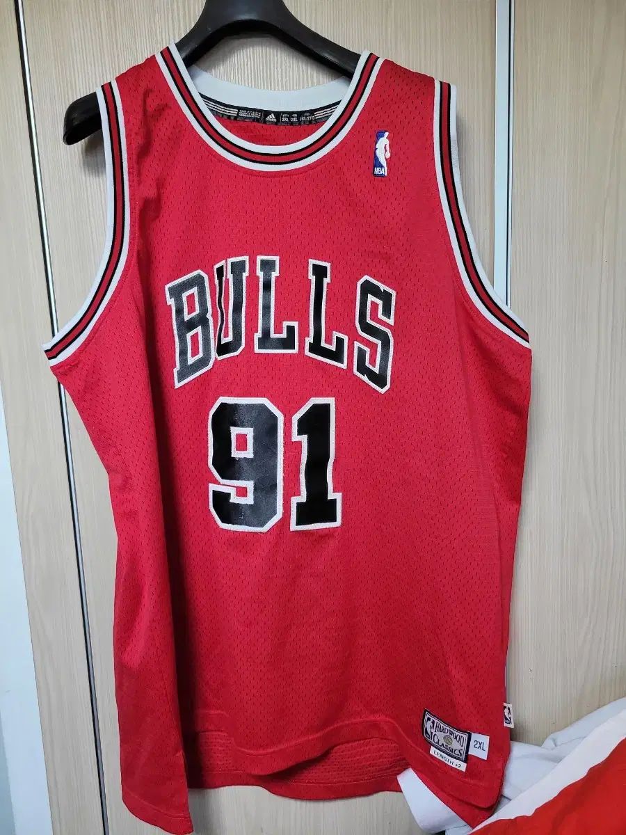 Chicago Bulls シカゴ ブルズ デニスロッドマン 2xl バスケットボールジャージ ジャージ