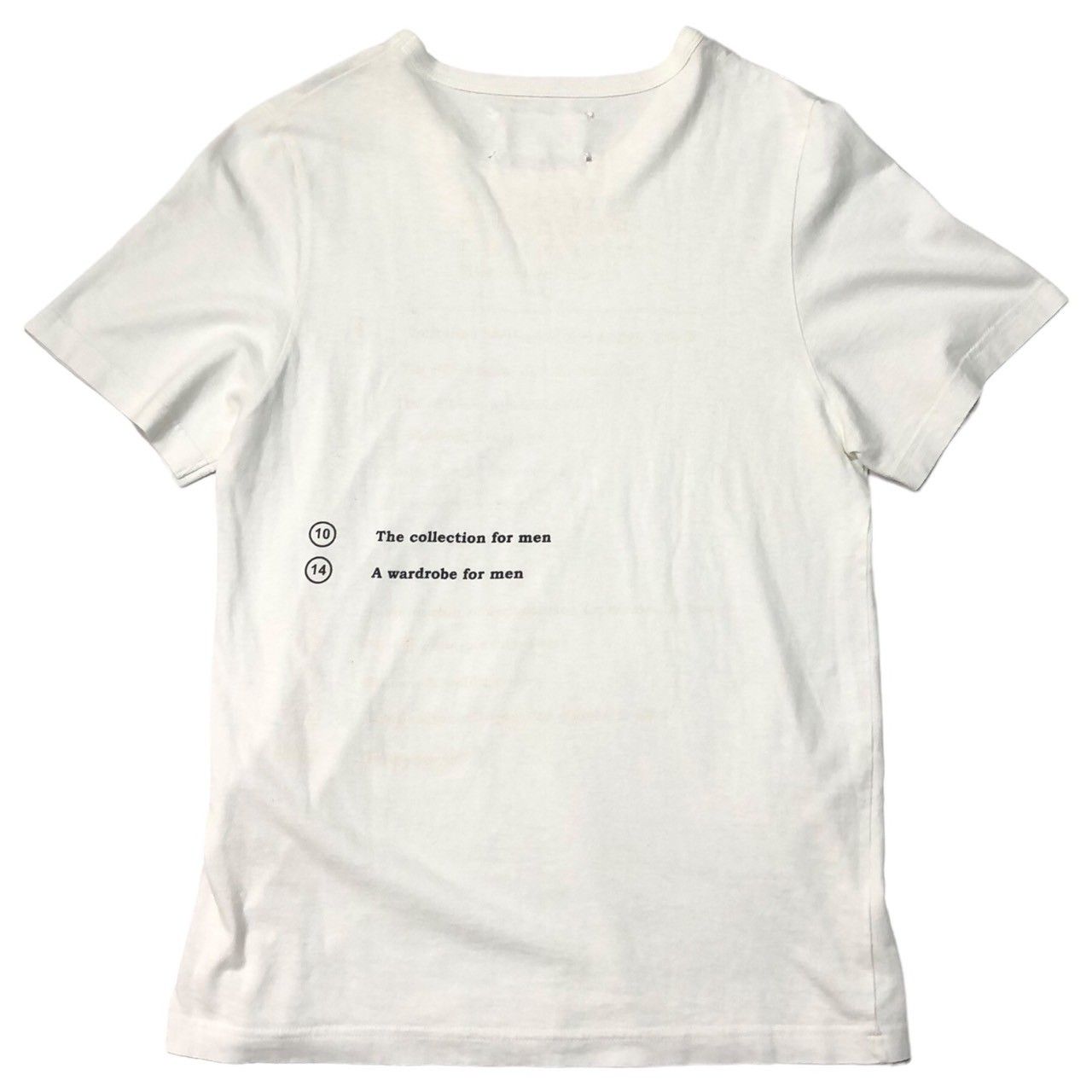 MM6 - MAISON MARGIELA メゾンマルジェラ 12SS S30GC9996 Calendar tag back print T-shirt カレンダータグ バックプリント Tシャツ ホワイト系 M【中古】 5b02354fy0011mab6-2_800x.jpg?v
