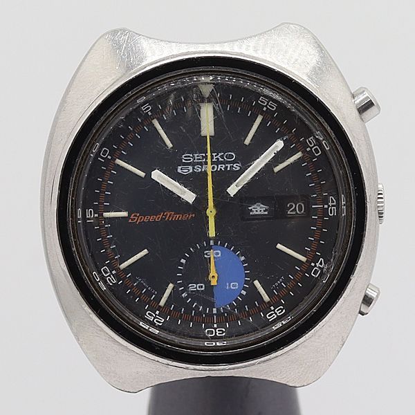 アンティークセイコー　5スポーツ　スピードタイマー　クロノ　ATメンズ腕時計　稼働品