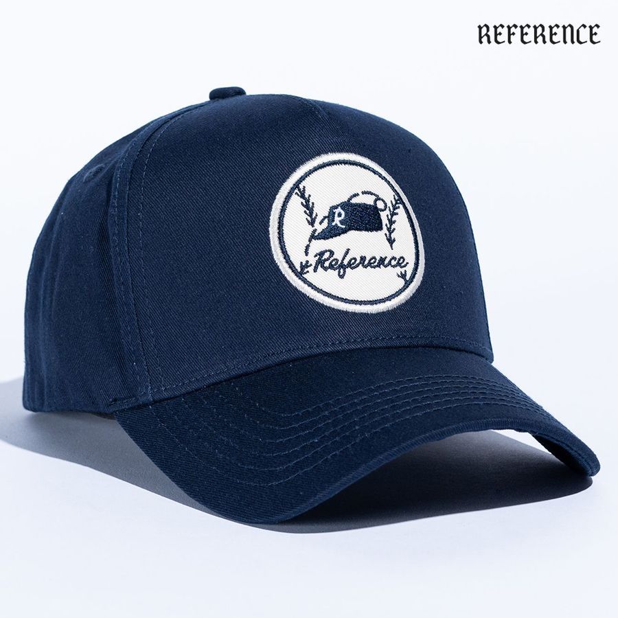 REFERENCE VINTAGE PATCH SNAPBACK CAP NAVY リファレンス 通販 キャップ 帽子 スナップバック ベースボールキャップ ロゴ