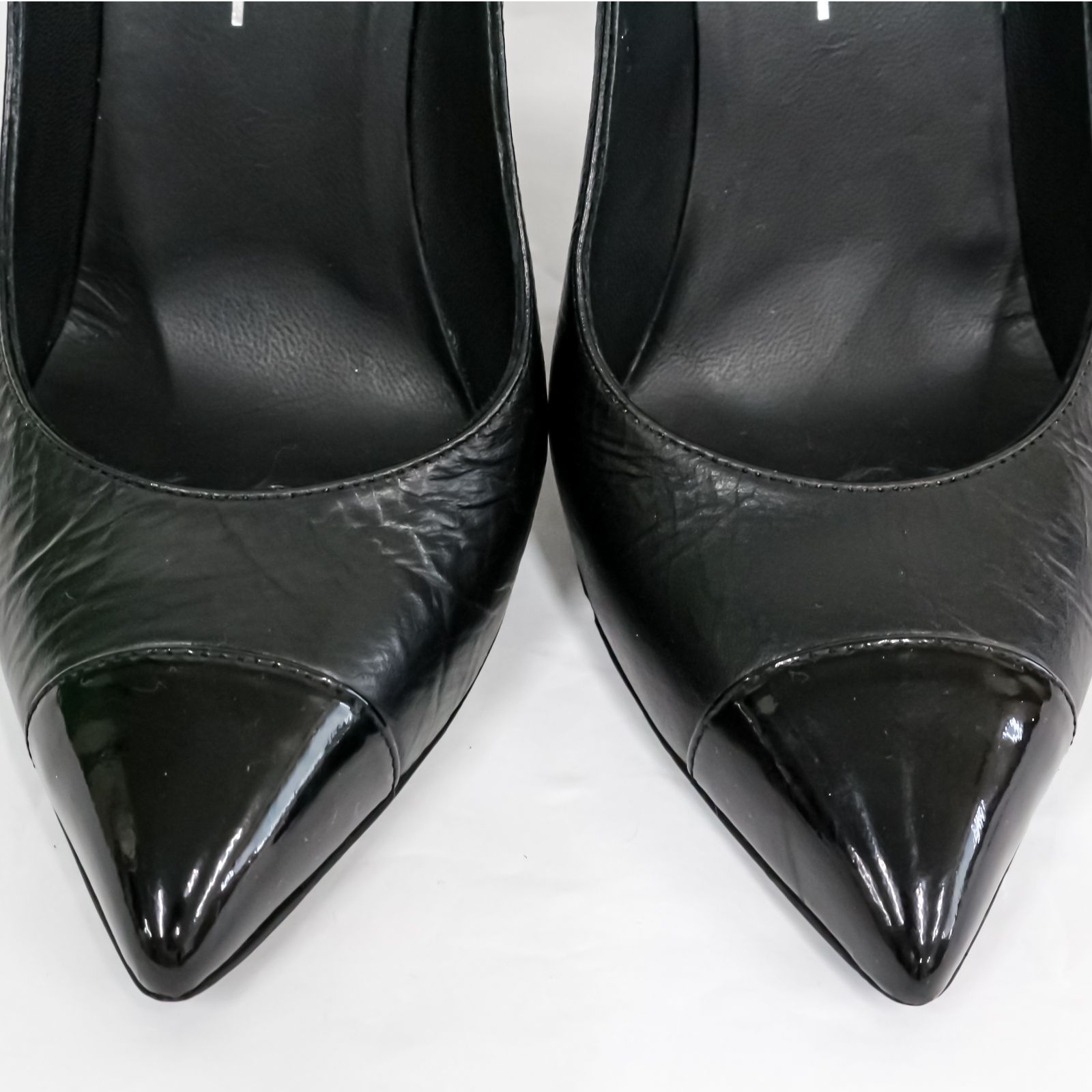 CHANEL シャネル ポインテッドトゥ パンプス ハイヒール 37C