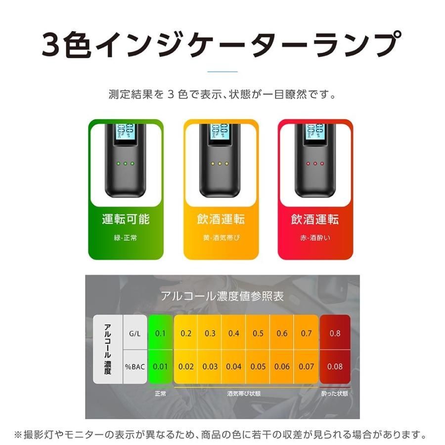 飲酒検知器 LCD液晶表示