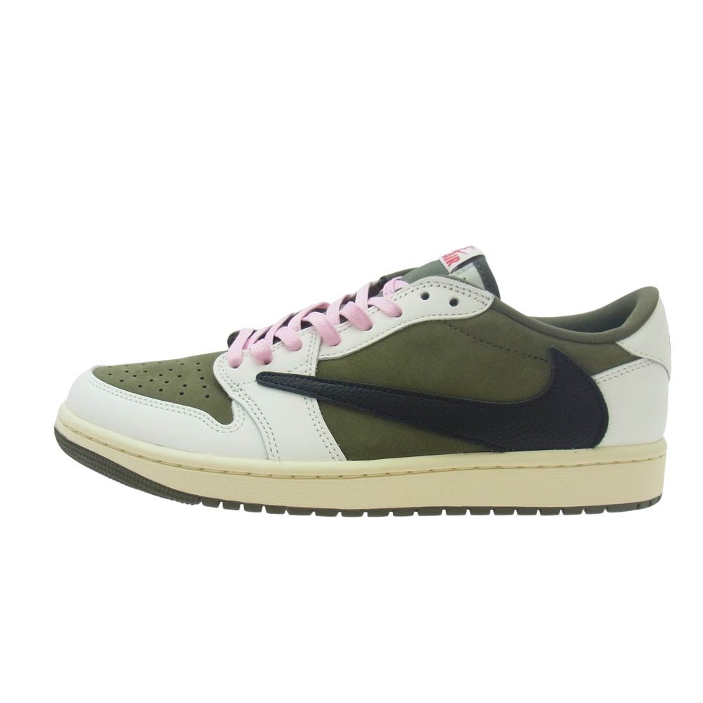 KM　トラヴィススコット リバースオリーブ NIKE エアジョーダン1 CARRYME/Travis Scott × Nike Air Jordan 1 Low OG SP Reverse Olive