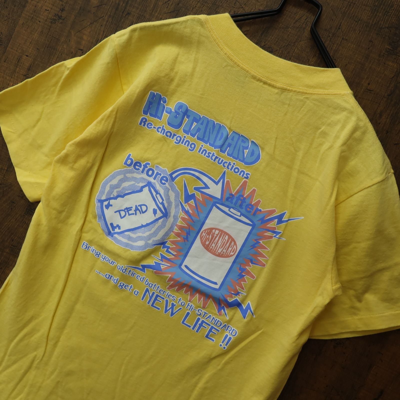 未使用】Hi-STANDARD Tシャツ くるまる XL イエロー