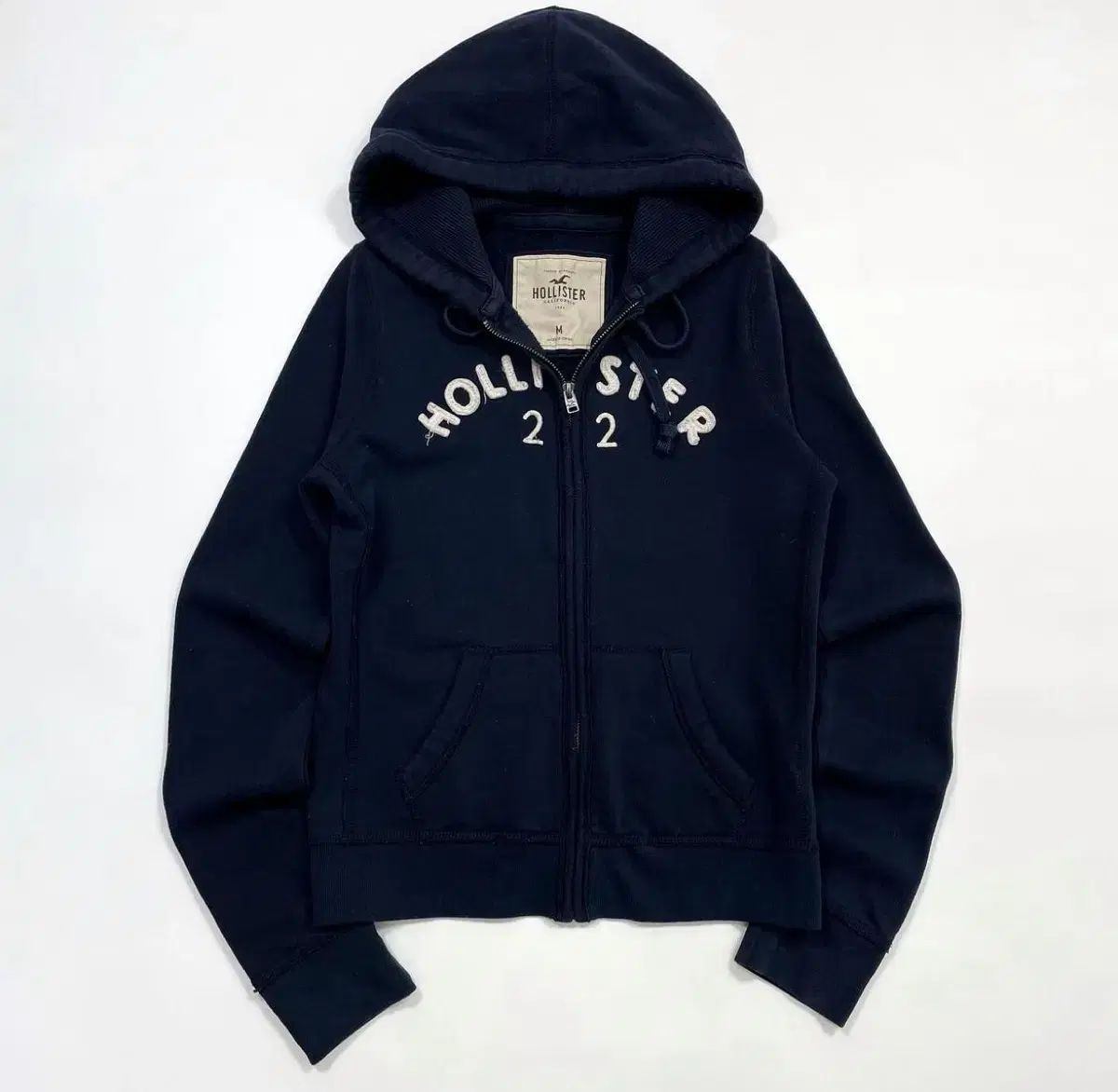 Hollister ネイビー フード付きパーカー sサイズ M Hollister