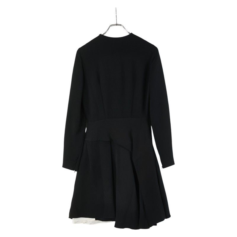 ディオール ワンピース サイズ 38 ブラック ホワイト シルク レディース Dior 1-0231156