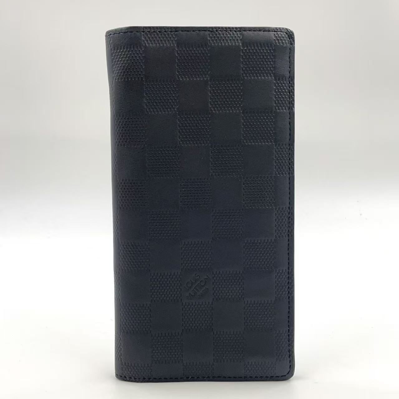 LOUIS VUITTON ポルトフォイユ ブラザ ダミエアンフィニ ダミエアンフィニ レザー ブラック 二つ折り長財布 N63010