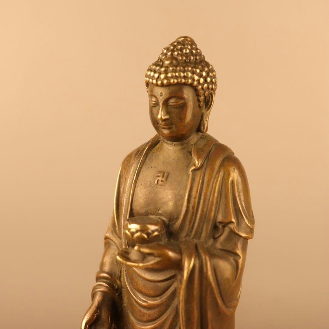 銅製 仏像 阿弥陀仏像立像 彫刻 開運 風水 家居 仏堂奉納 工芸品 置物 銅製 仏像 阿弥陀仏像立像 彫刻 開運 風水 家居 仏堂奉納 工芸品