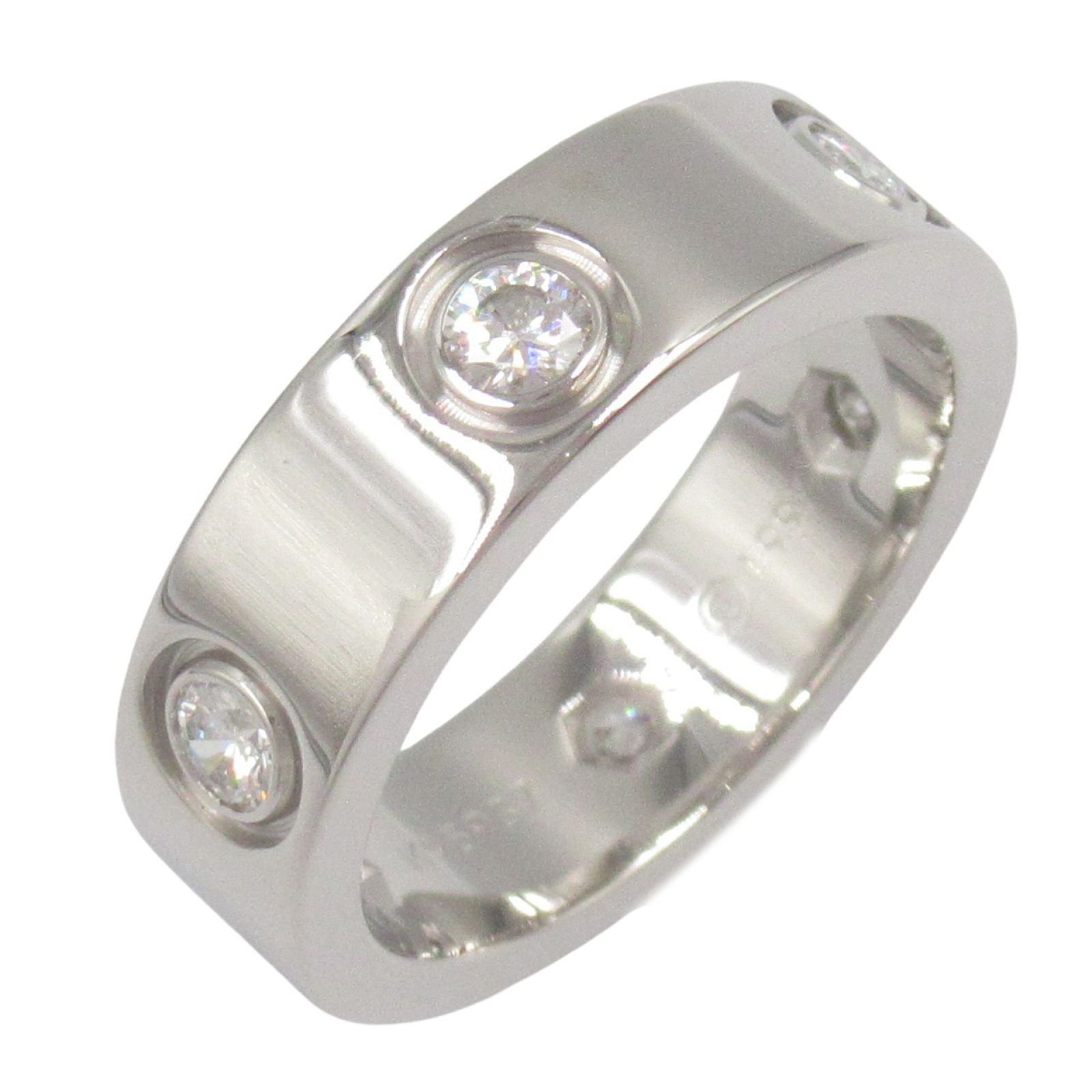カルティエ CARTIER リング 指輪 ラブリング 6PD K18WG ホワイトゴールド ダイヤモンド ラブリング 6PD レディース Used A