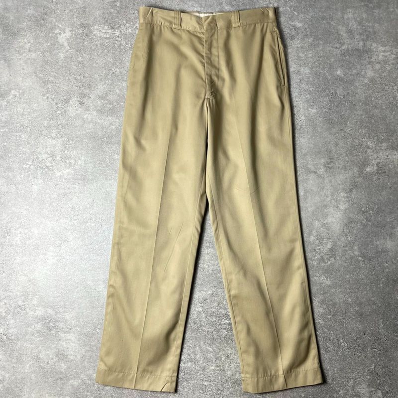 70s 75年製 US ARMY 米軍実物 ノータック チノ パンツ 32 30