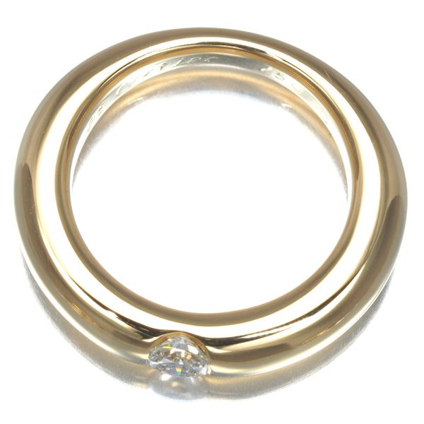 カルティエ リング ダイヤ ダイヤモンド 0.25ct エリプス 50号 K18YG  