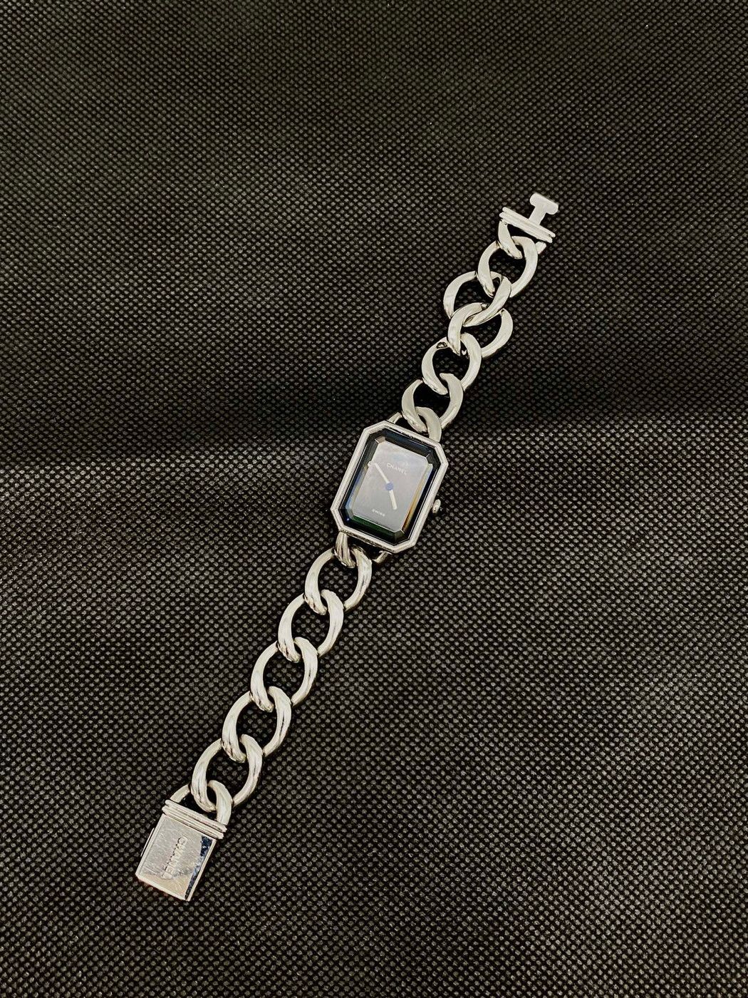 CHANEL プルミエール 腕時計 H0452 Lサイズ シルバー 9321 CHANEL プルミエール H0452 クオーツ 腕時計 L ブラック文字盤