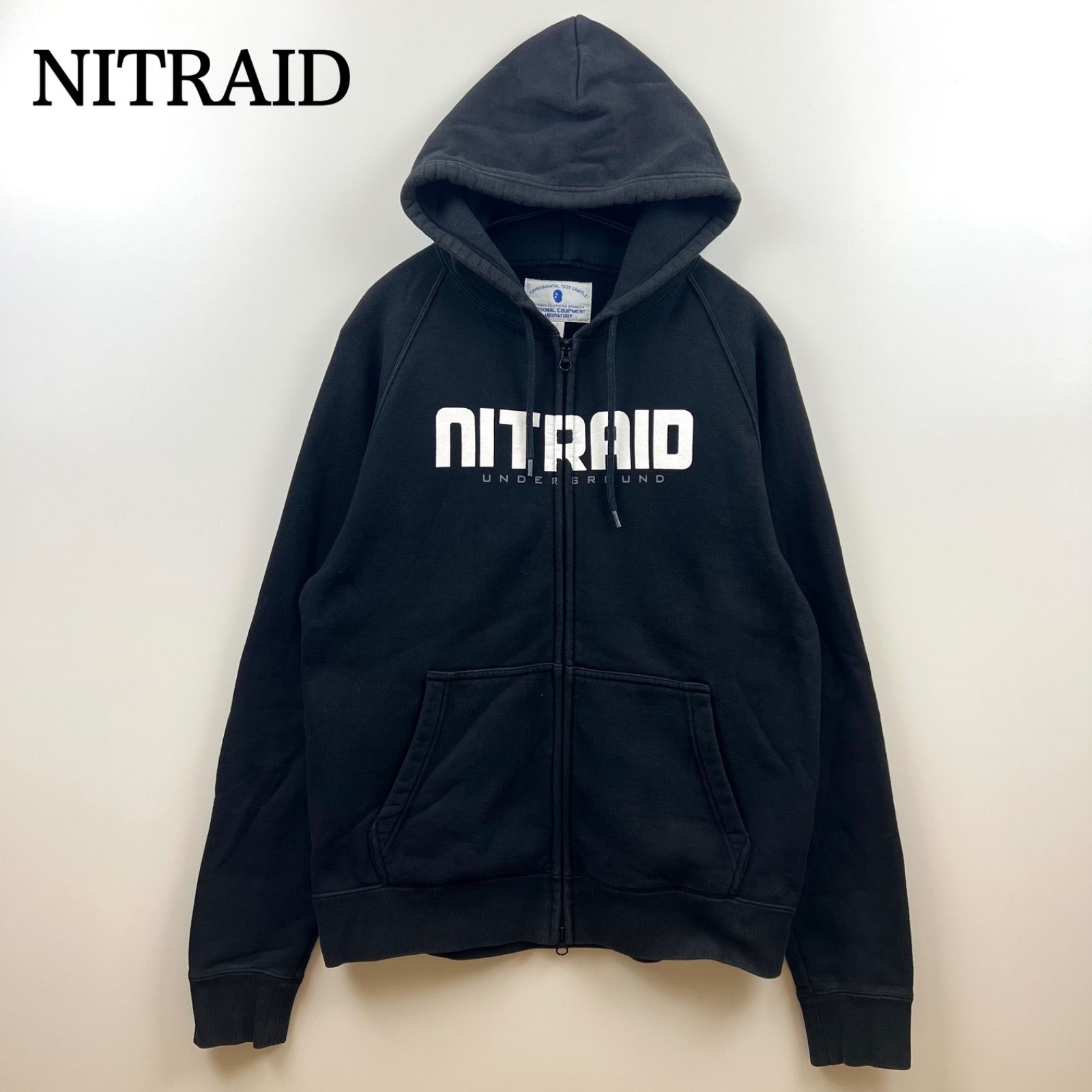 NITRAID 00s archive logo zip hoodie L NR010-TP08 ナイト