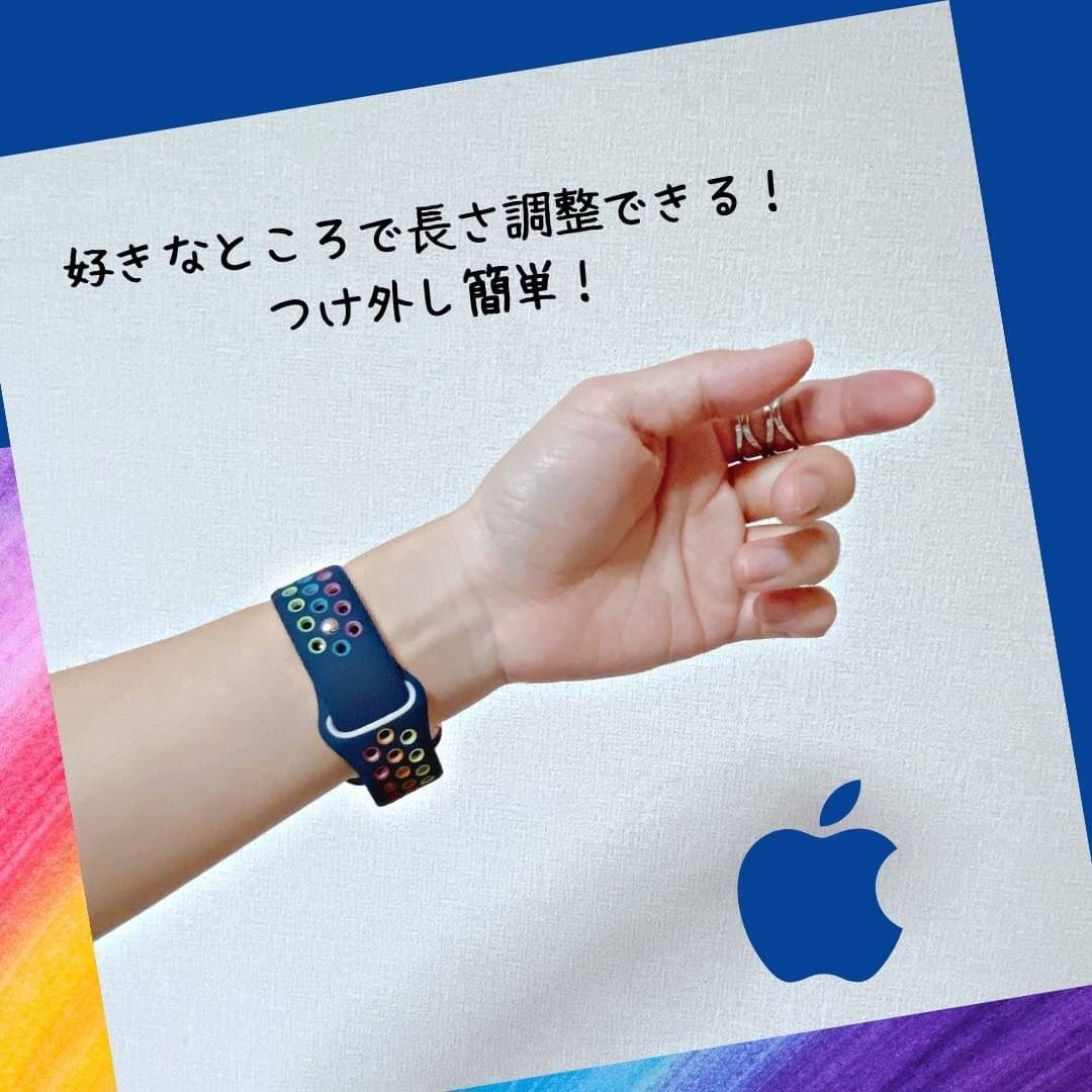 Apple Watch アップルウォッチケース バンド ネイビー カバーセット