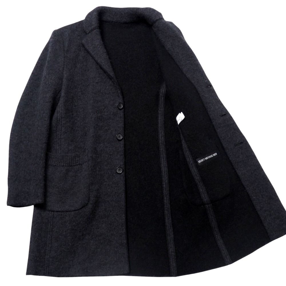 ISSEY MIYAKE MEN ピーコート ブラック 日本製 イッセイミヤケ ISSEY MIYAKE MEN ピーコート ブラック 日本製 イッセイミヤケ