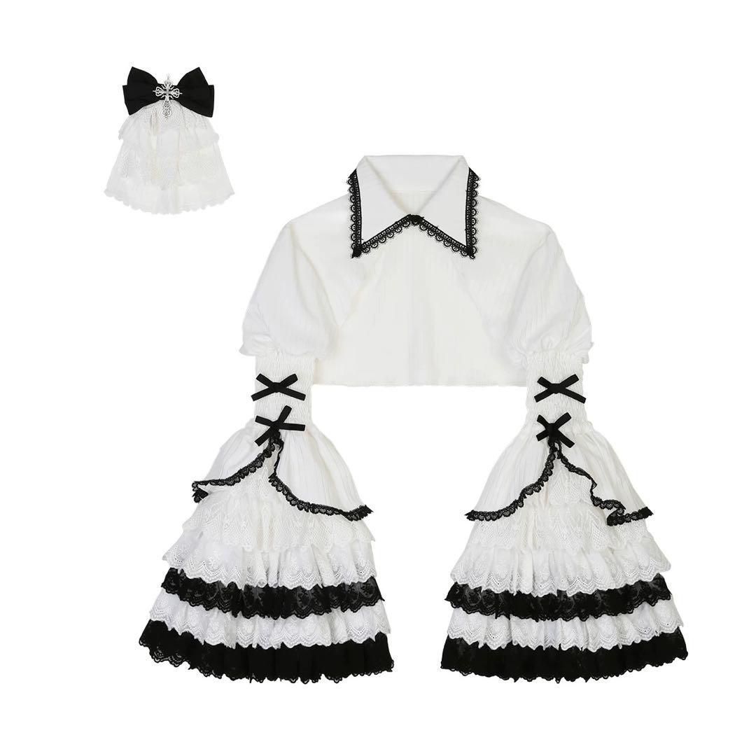【ゴシックロリータ】クラシカルレース×ロングワンピとブラウスの2点セット 新品未使用【ゴシックロリータ】クラシカルレース×ロングワンピ