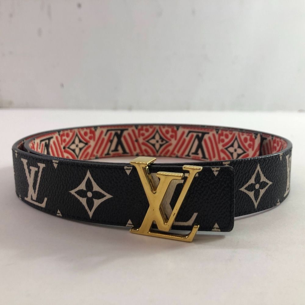 04w4712∞ LOUIS VUITTON ルイ ヴィトン ベルト サンチュール LVクラフティ リバーシブル M0312 ブラック|レッド 八王子店