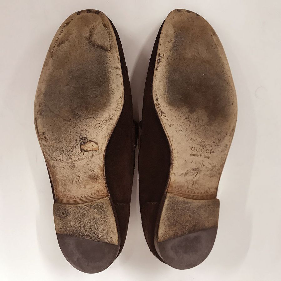グッチ　ホースビットローファー　スエード　ブラウン　7 GUCCI/グッチ SIZE 7【ホースビットローファー/スエード】 | 高級中古