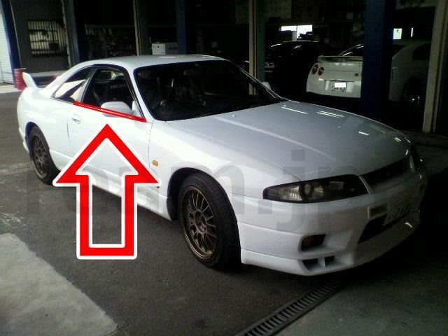 日産純正 33 スカイライン GTR GT-R フロントドア ドアモール 左右 NISSAN Genuine Outside Door M ing Beltline Mall R L Set JDM
