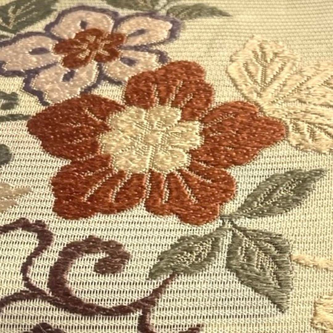 袋帯　夏用　絽　花模様　リーフ　唐草　唐織　着物　063a d 袋帯 夏用 絽 花模様 リーフ 唐草 唐織 着物 063a d - メルカリ