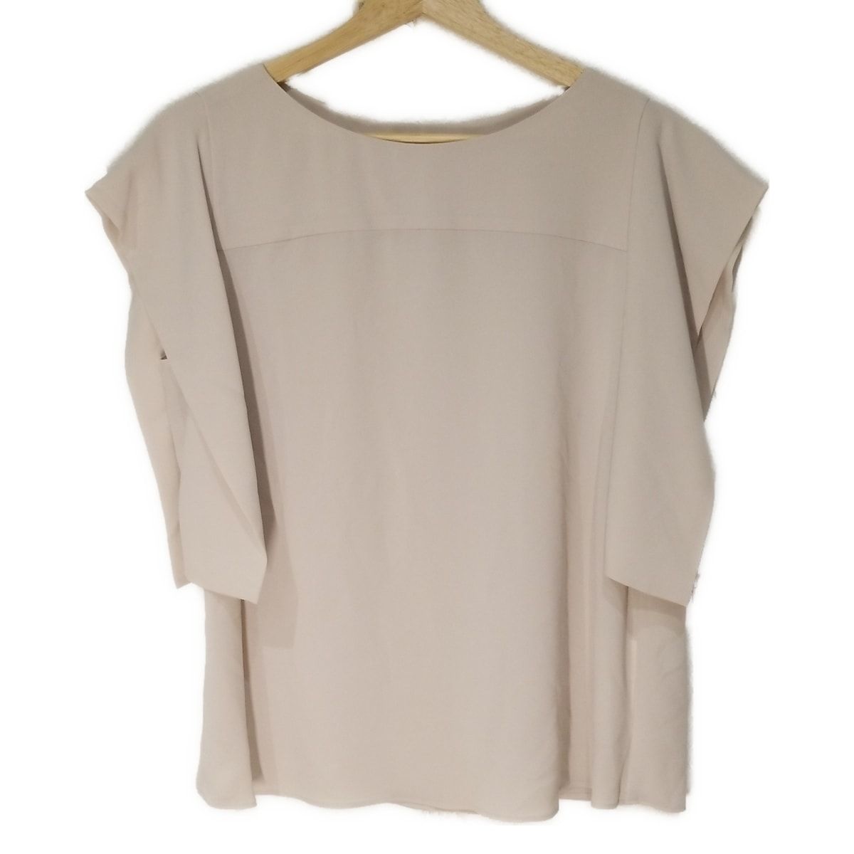 theory luxe セオリーリュクス 半袖カットソー サイズ38 M レディース - ベージュ クルーネック