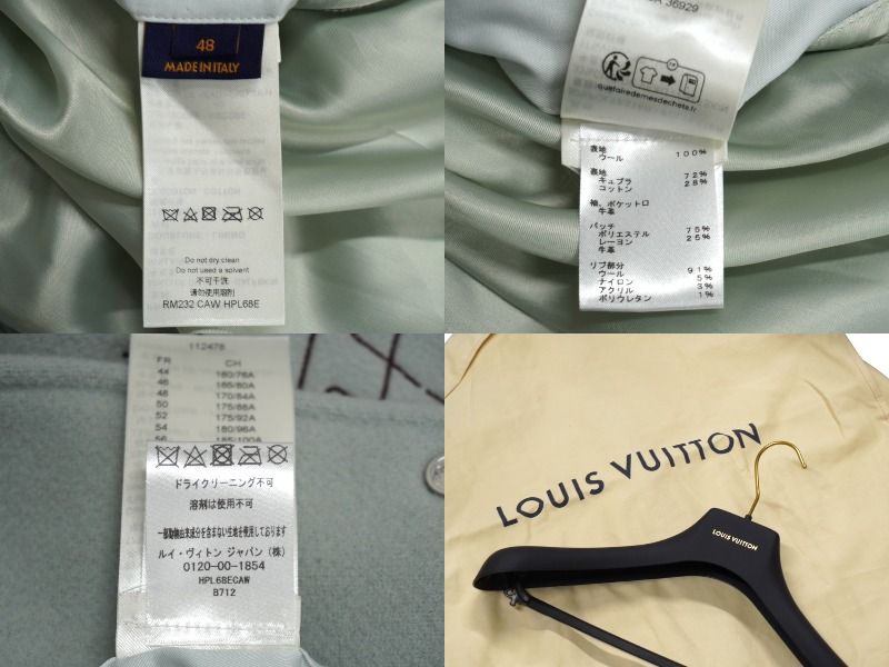 極美品 LOUIS VUITTON ルイヴィトン 23AW バーシティレザーブルゾン 1ABZJP エピレザー ウール サイズ48 中古 63180  - メルカリ