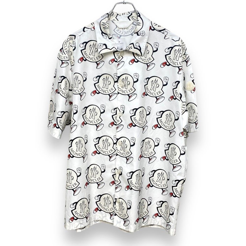 MONCLER Camicia Logo Print Shirt Sサイズ - Mercari