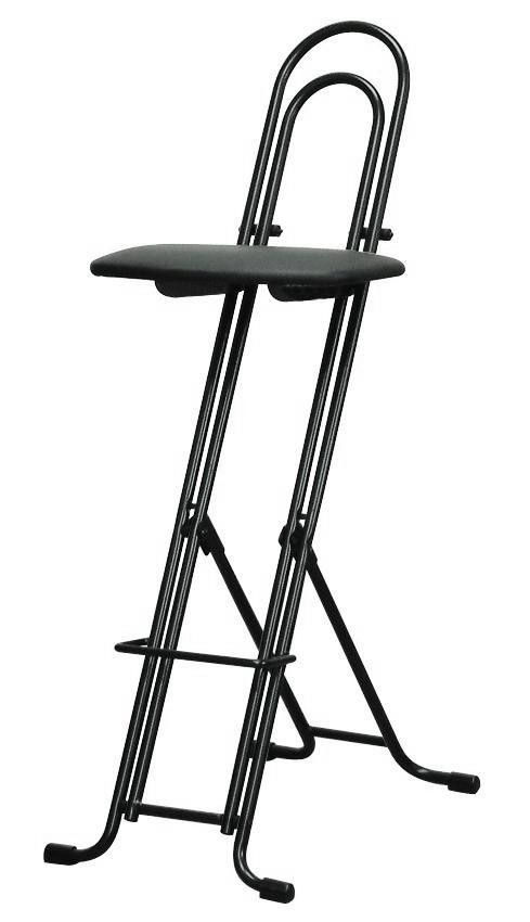 ルネセイコウ 高さ調節が自由な折りたたみチェア ジャンボベストワークチェア ブラック ブラック 完成品 LP-800