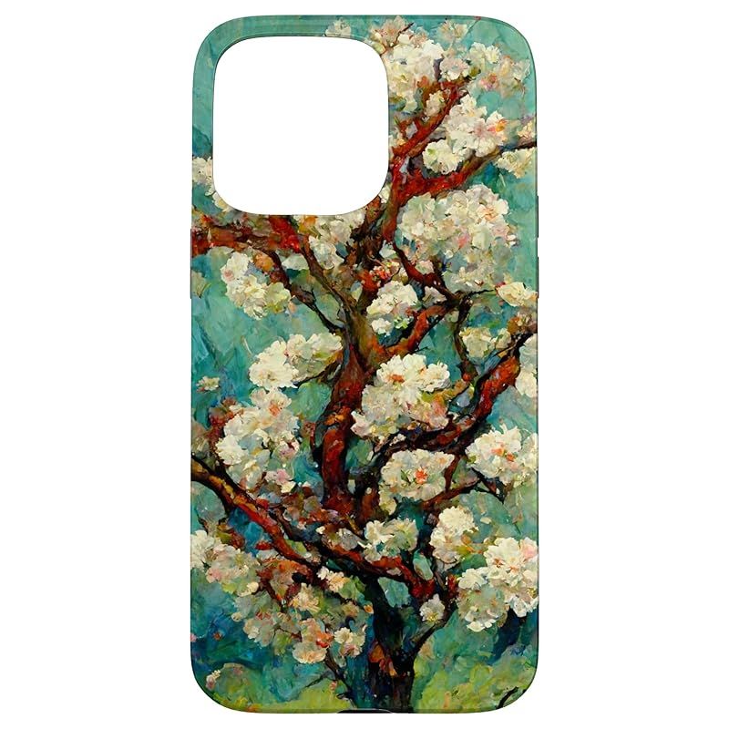 新品　iPhone 15 Pro Max 桜の有名な芸術スタイル ゴッホ スマホケース