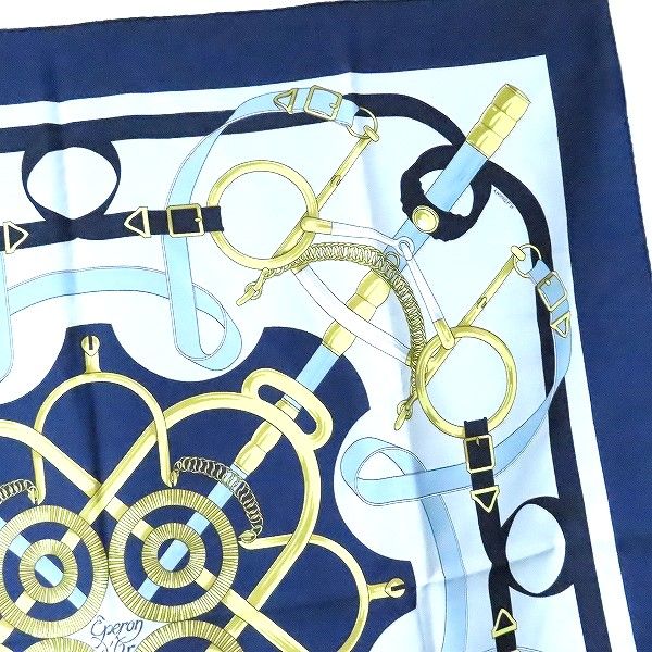 c*k様 エルメス　HERMES　カレ90　黄金の拍車　総柄　絵画風　スカーフ エルメスHERMES カレ90 Eperon d'or 黄金の拍車 シルクスカーフ
