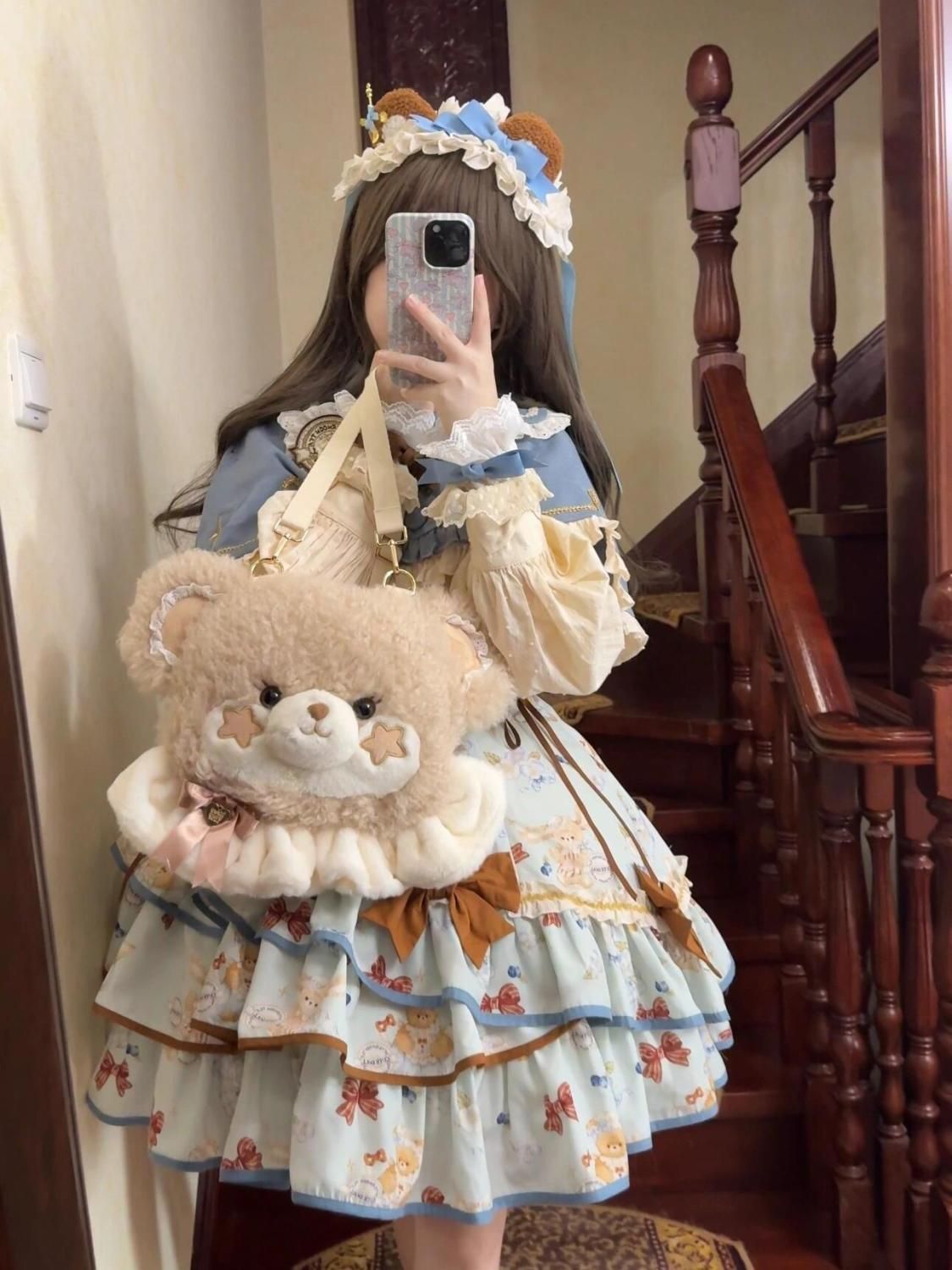 ドール風ロリータワンピースセット -