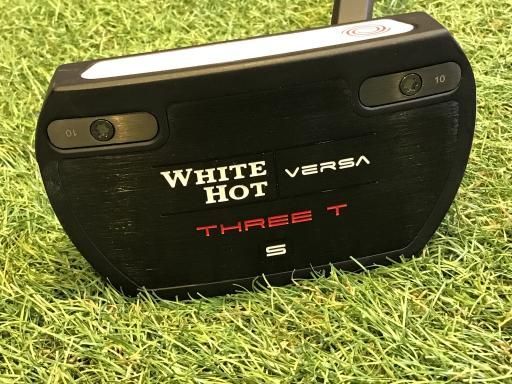 オデッセイ WHITE HOT VERSA THREE T 33インチ パター PT スチール フレックスその他 メンズ 男性用 右利き 右用 Bランク ゴルフクラブ
