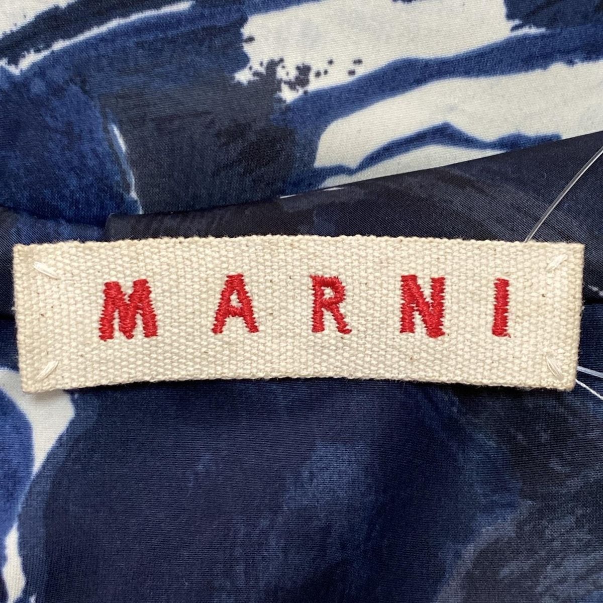 MARNI(マルニ) ワンピース サイズ40 M レディース - ネイビー×黒