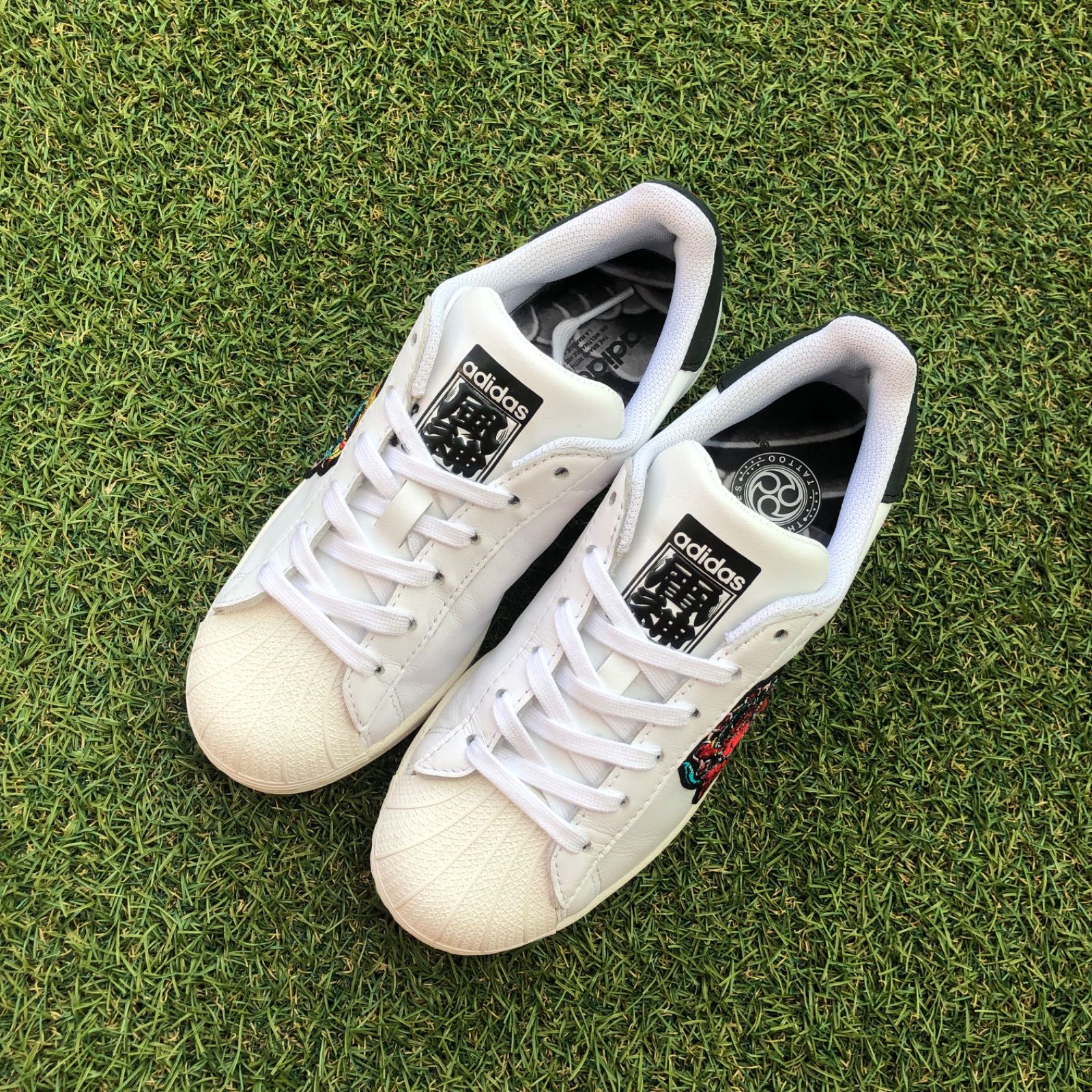美品23 adidas アディダス スーパースター ピュア HT27 - メルカリ
