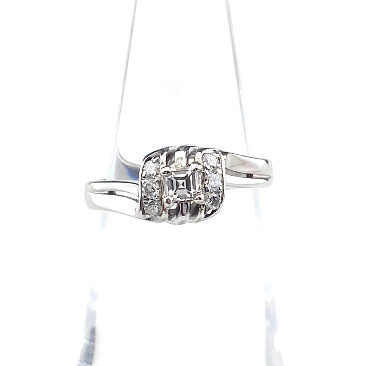 ポーラ POLA メレダイヤ デザインリング プラチナ 指輪 リング 8.5号  