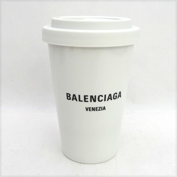 2025正規品激安大集合!  BALENCIAGA | バレンシアガ ◆VENEZIA ロゴ タンブラー 蓋付きコップ 食器 陶器 ブランド 幅広い品揃え。