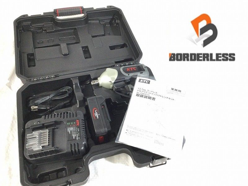 KTC 京都機械工具 コードレストルクリミットインパクトレンチセット JTAE411A バッテリ2個 充電器 ケース付き116894
