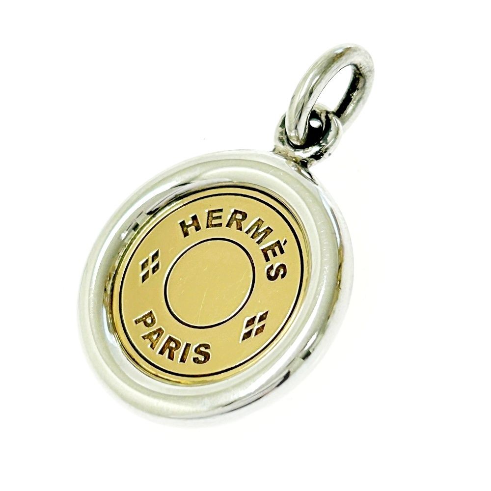 中古】HERMES エルメス シルバー ゴールド セリエ ペンダント