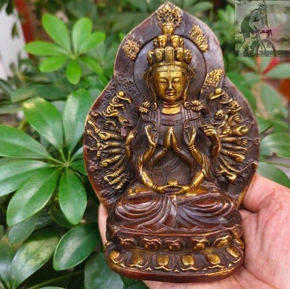 銅器 仏像 千手観音菩薩 鎮宅 辟邪 開運風水 招財 置物 工芸品 - メルカリ