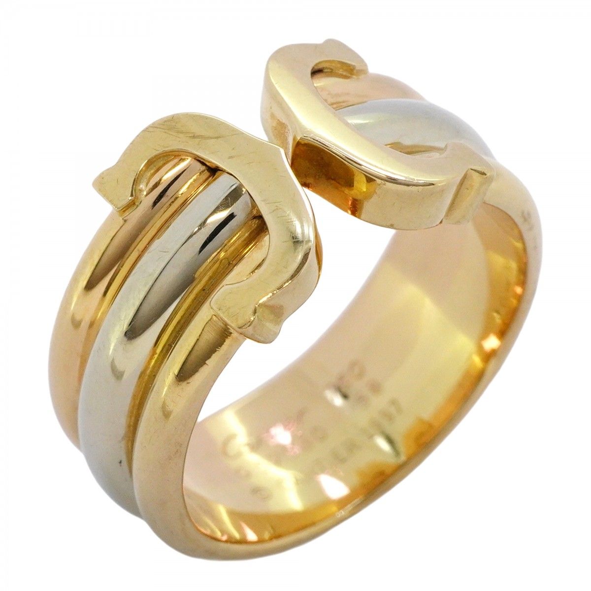 5jgb0096】カルティエ リング 2C K18YG イエローゴールド K18WG  