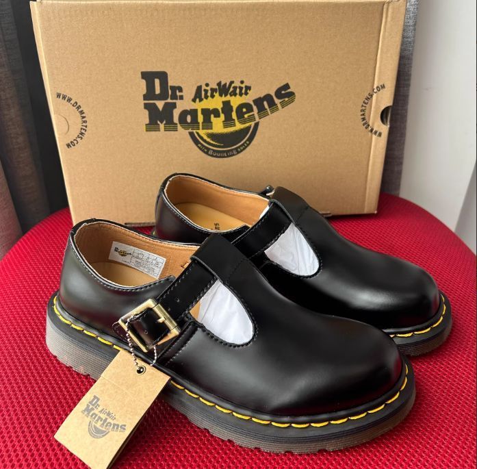 Dr.Martens Tストラップ ローファー ブラック