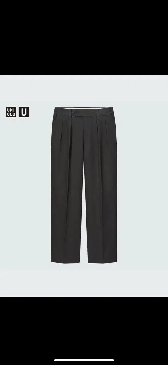 【雷市場（ポンジャン）商品韓国直送】 79 UNIQLO(ユニクロ) U ワイドフィット タック チノ ダークグレー