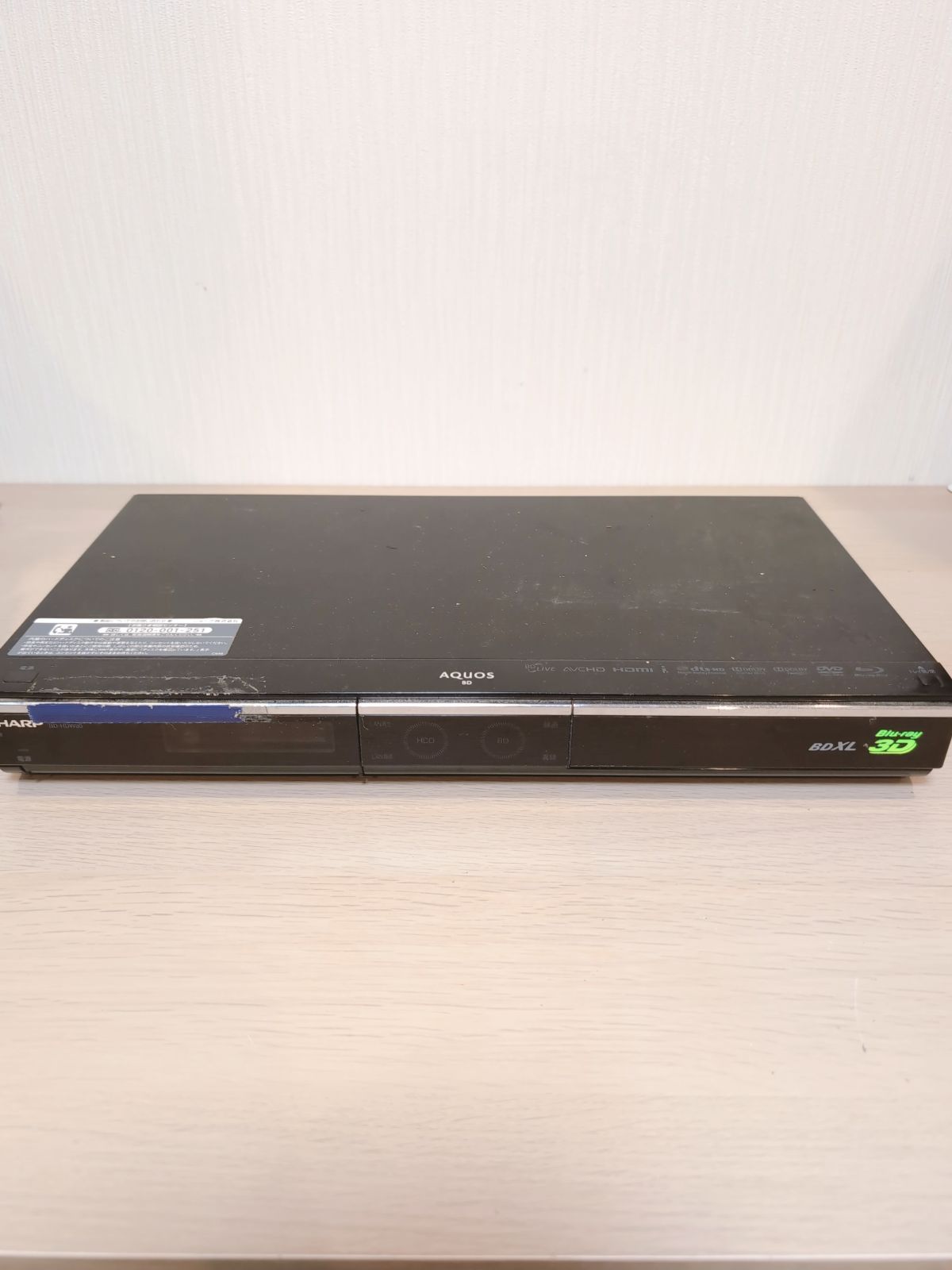 SHARP AQUOS BD-HDW80 ブルーレイディスクレコーダー 動作未 ジャンク品
