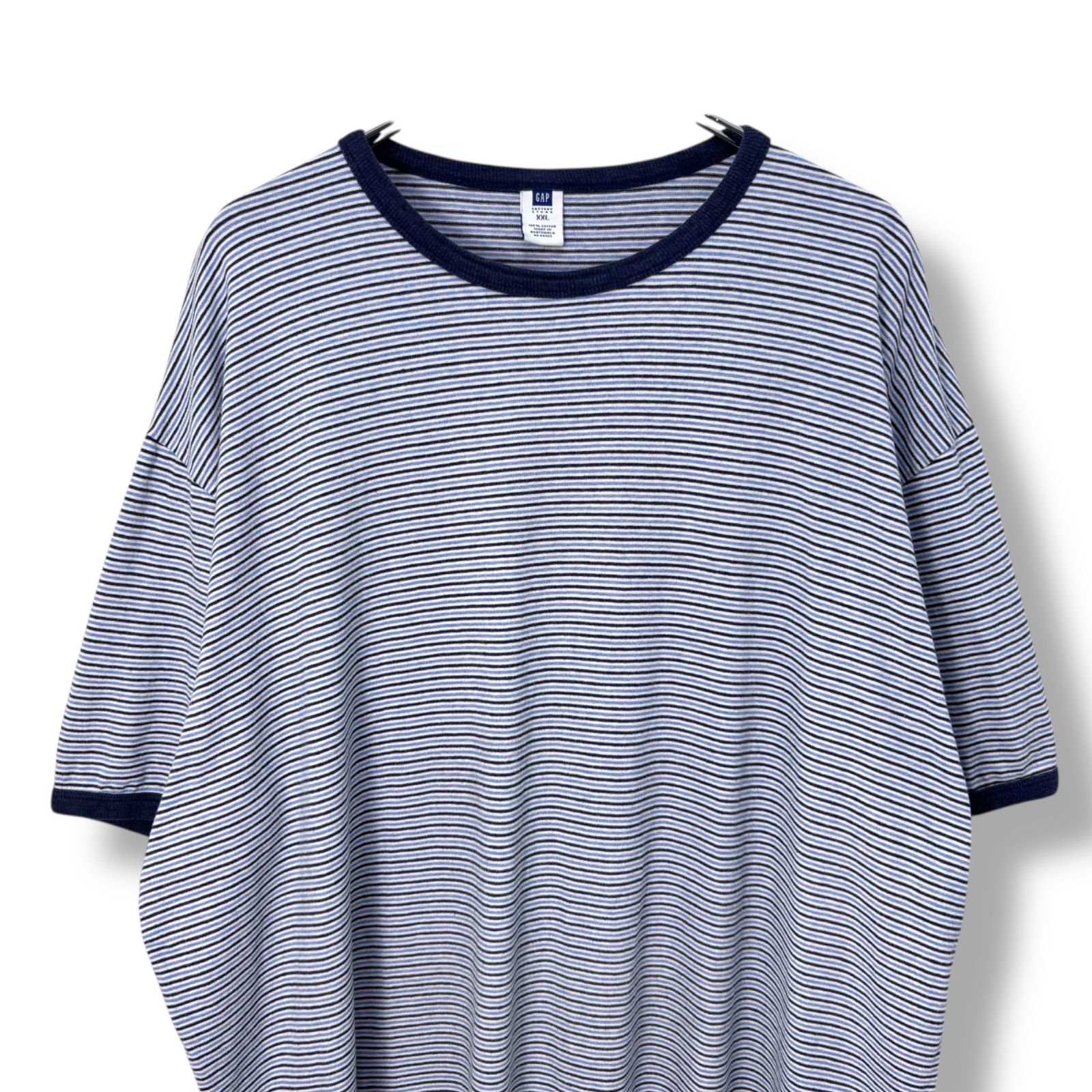 90s-00s OLD GAP Multi Border T-Shirt 【XXL】 90年代 Y2K