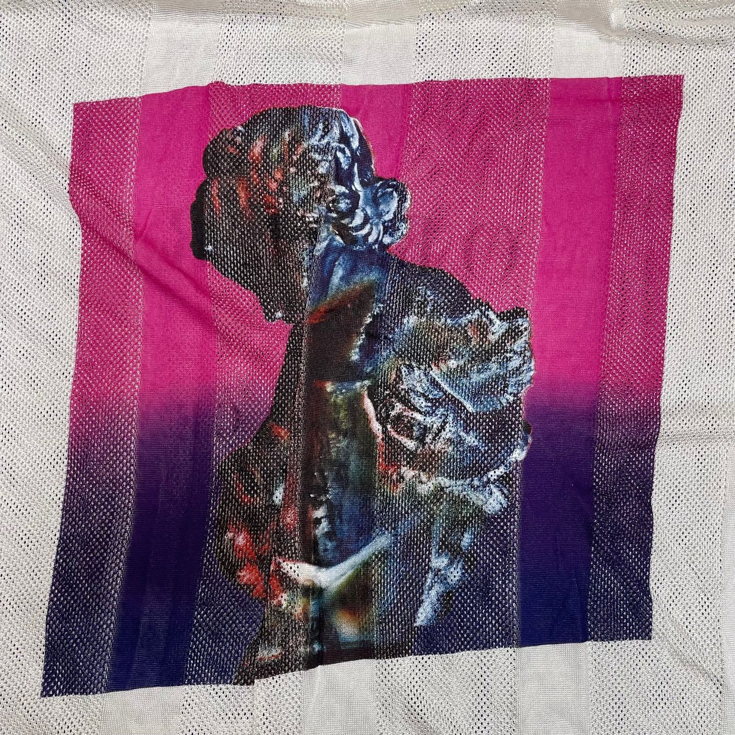 RAF SIMONS 18SS メッシュプリントTシャツ ラフシモンズ 181-125 M
