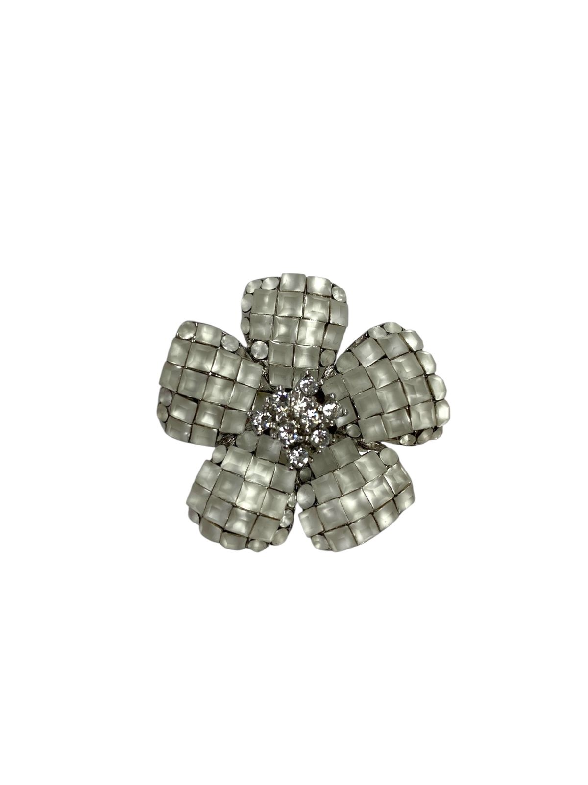 フォクシーブティック FlowerBrooch ブローチ ホワイト フラワーモチーフ IT4D3PN5ZCH9