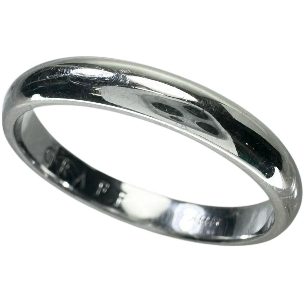 16号 【GRAFF/グラフ】甲丸リング リング・指輪 K18WGホワイトゴールド  